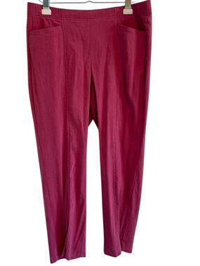 Flattering & Breezy – J. Jill Stretch Linen Pants in Gorgeous Berry Pink Sz M